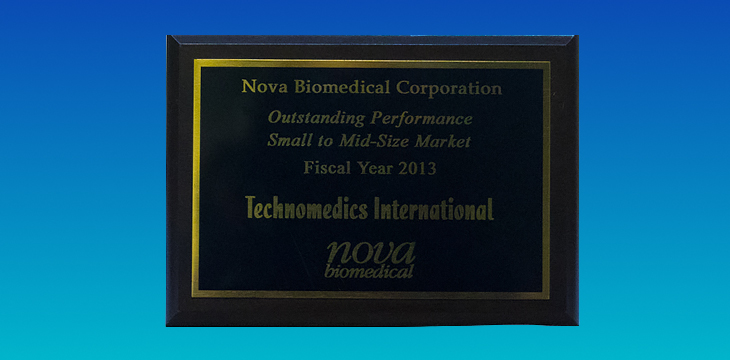 Outstanding Performance Nova Biomedical Small to Mid Size Market -2013
